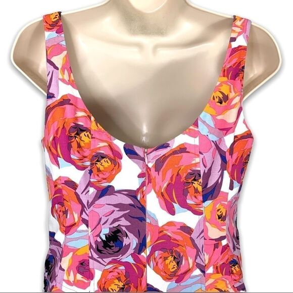 Nanette Lepore Candy Girl Floral Mini Dress Rose - Picture 6 of 8